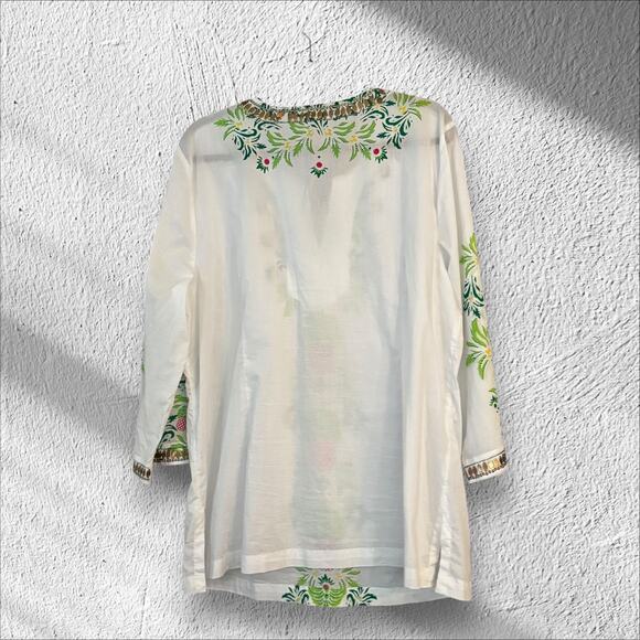 Charter Club Swim Cover Up Boho Tunic XXL Tropical Resortwear Cruise - Picture 11 of 12